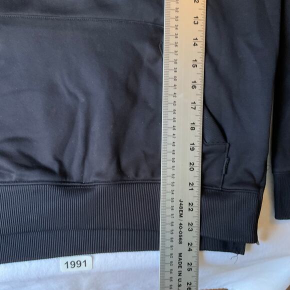 CSG Men’s Long Sleeve Hoodie Sweatshirt size S, Black, with Hand Warmer - Picture 3 of 9